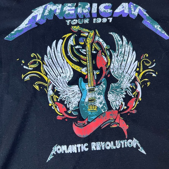 SHEIN BAND TEE W/ LACE TRIM - Picture 3 of 11